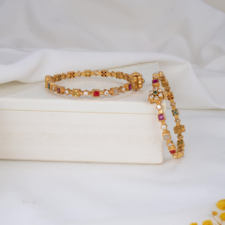 Varnika Stone Pair Bangles