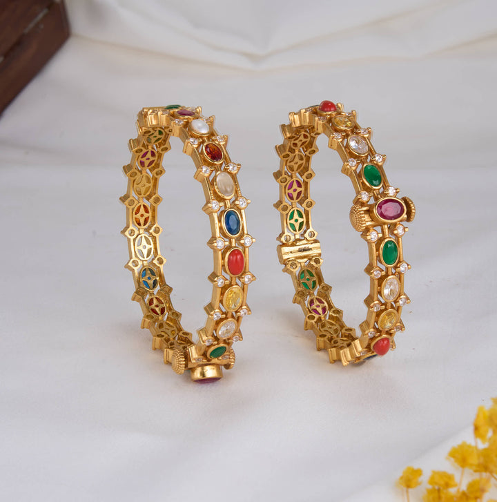 Alisha Stone Pair Bangles