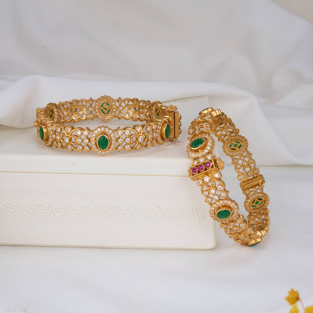 Srisha Stone Pair Bangles