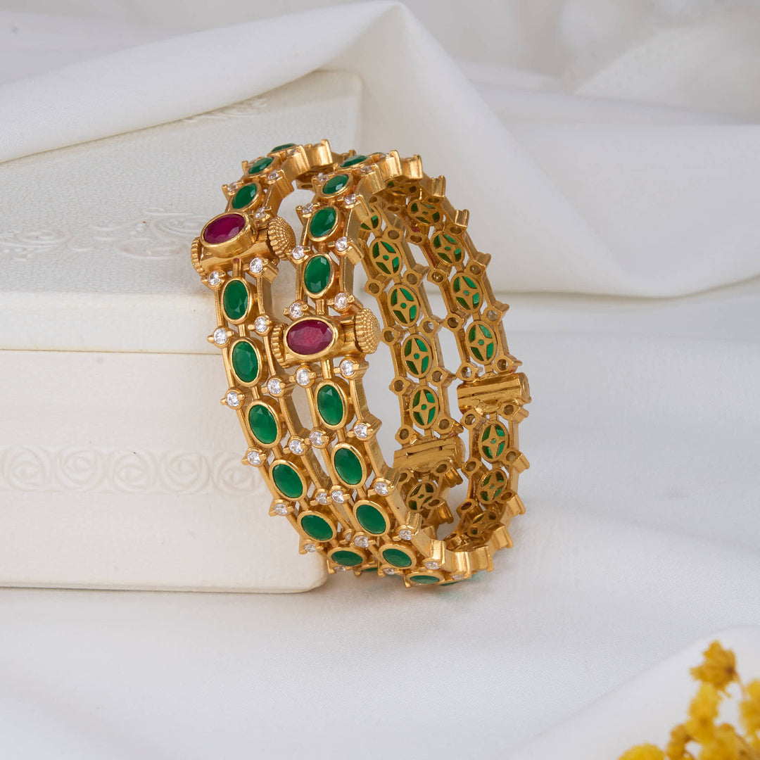Niharikha Stone Pair Bangles