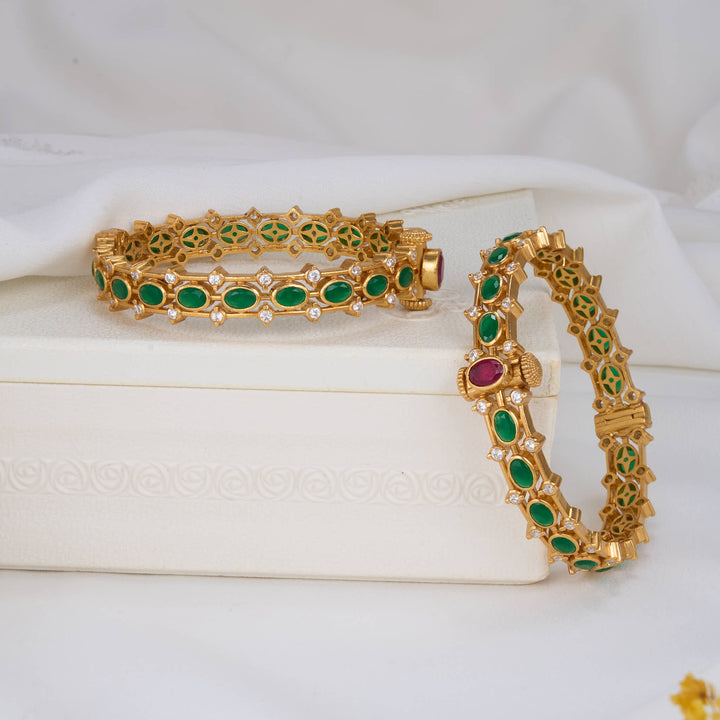 Niharikha Stone Pair Bangles
