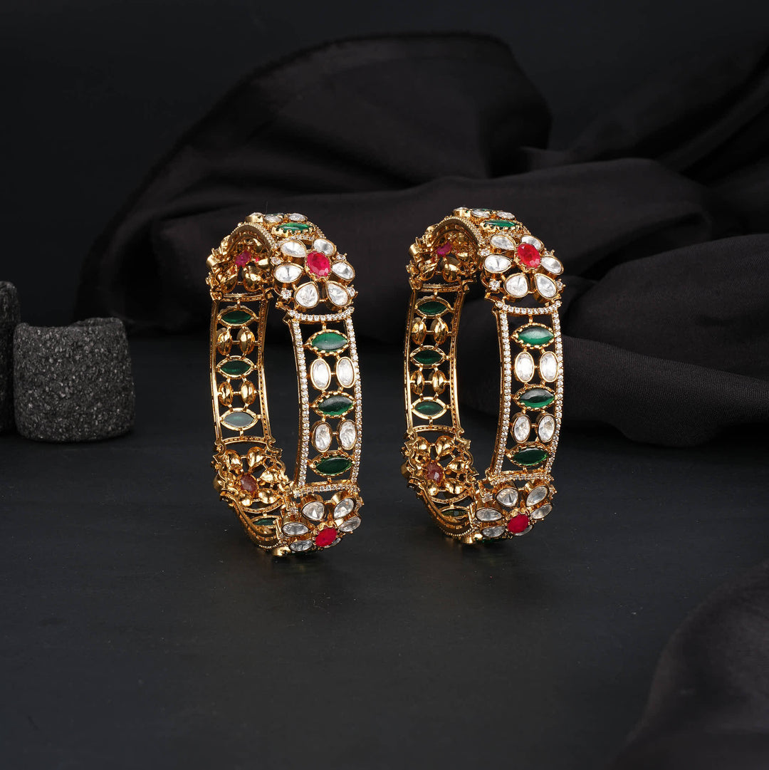 Dazzling Victorian Pair Bangles