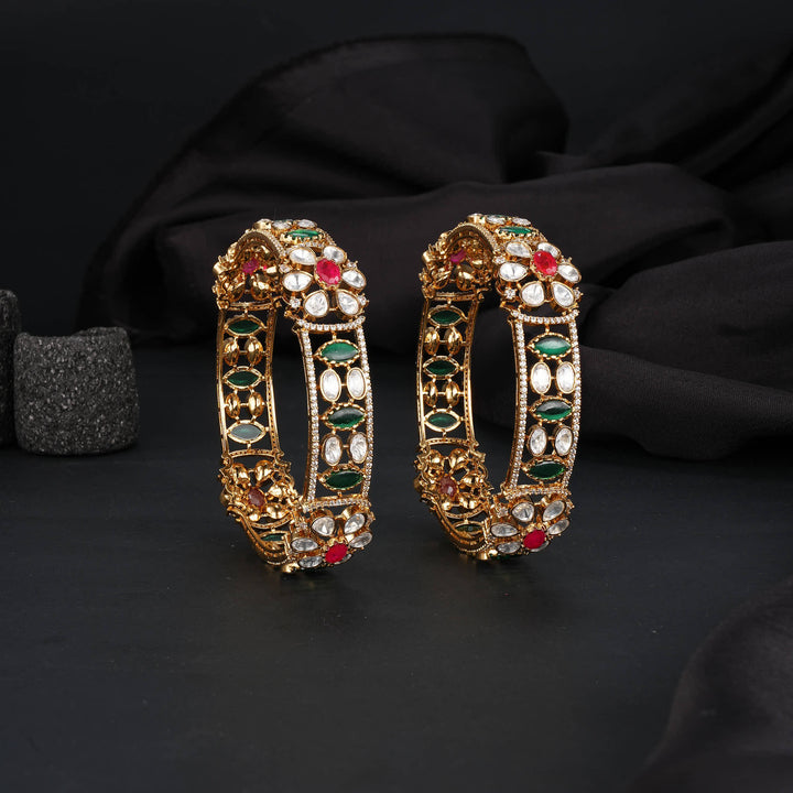 Dazzling Victorian Pair Bangles