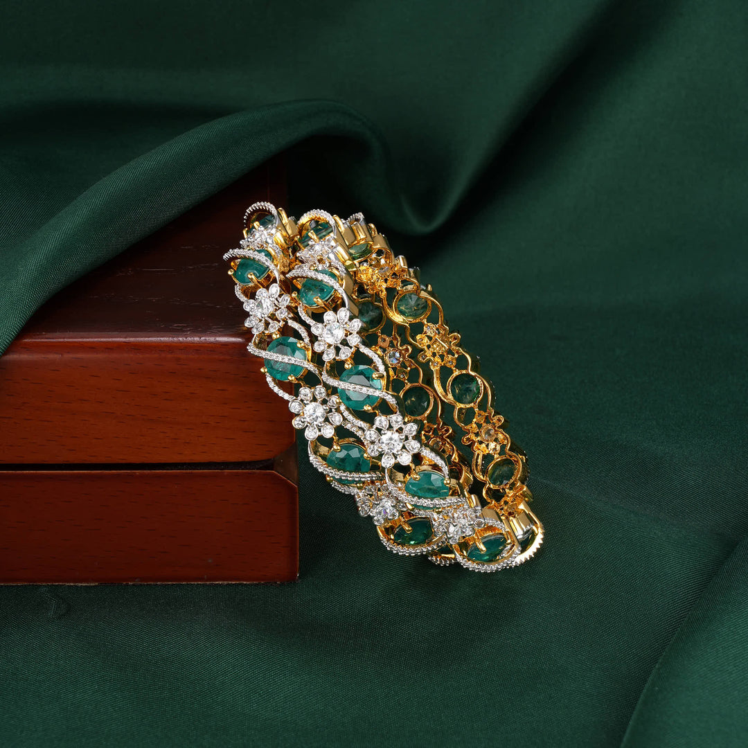 Swift Flower Avikam Pair Bangles