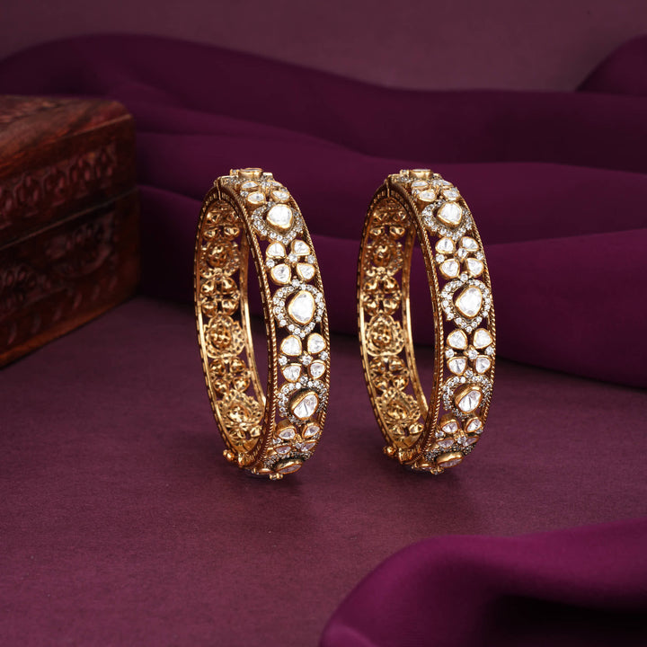 Gleaming Moissanite Pair Bangles