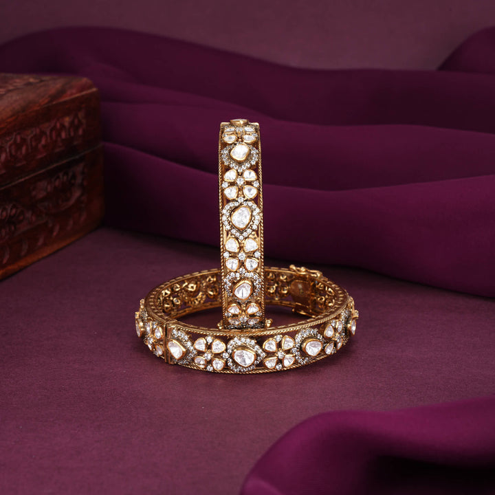 Gleaming Moissanite Pair Bangles
