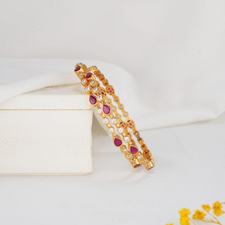 Attractive Stone Pair Bangles