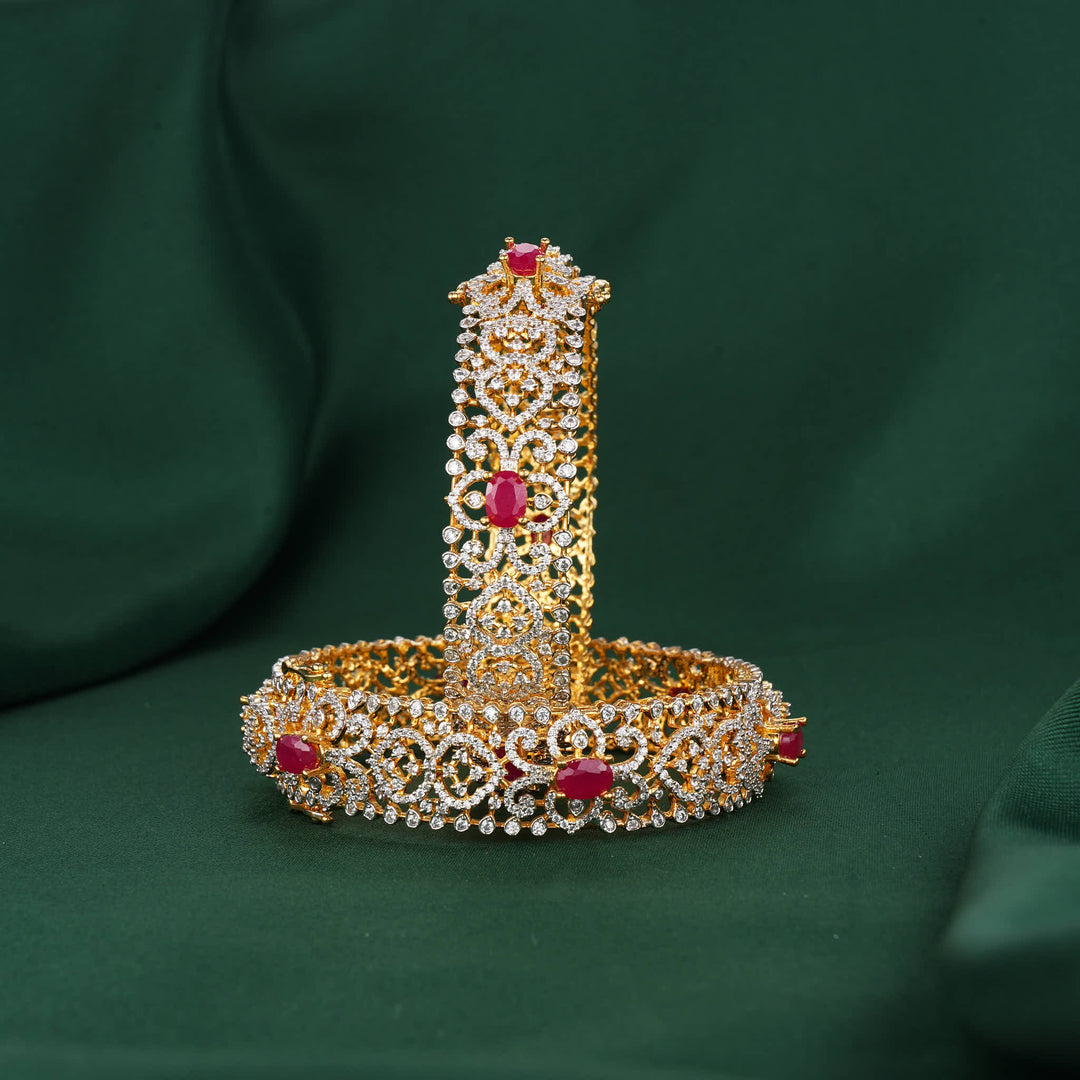 Glowing Avikam Pair Bangles