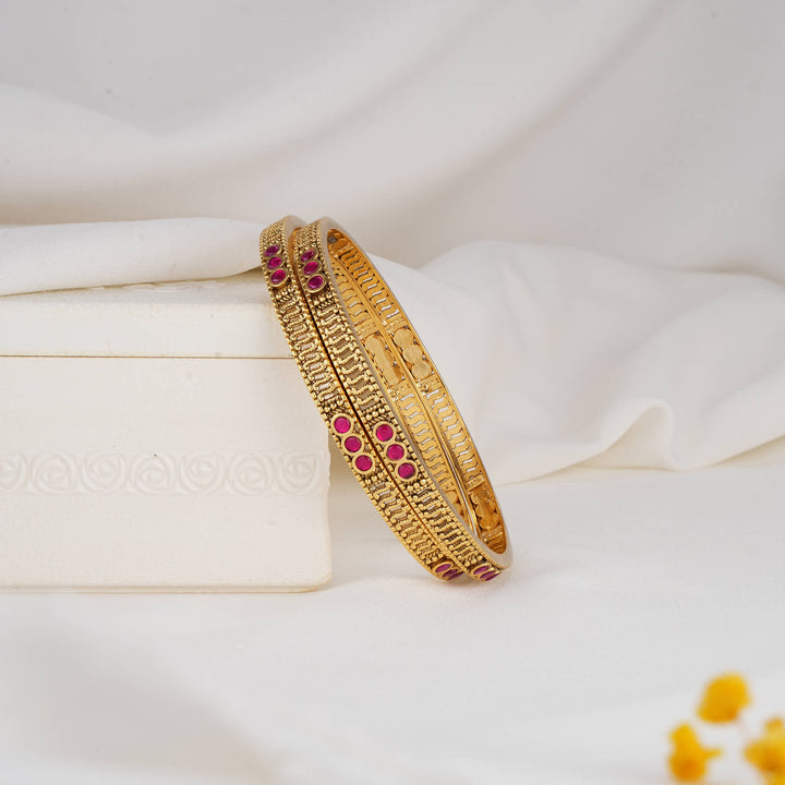 Jhansikha Stone Pair Bangles