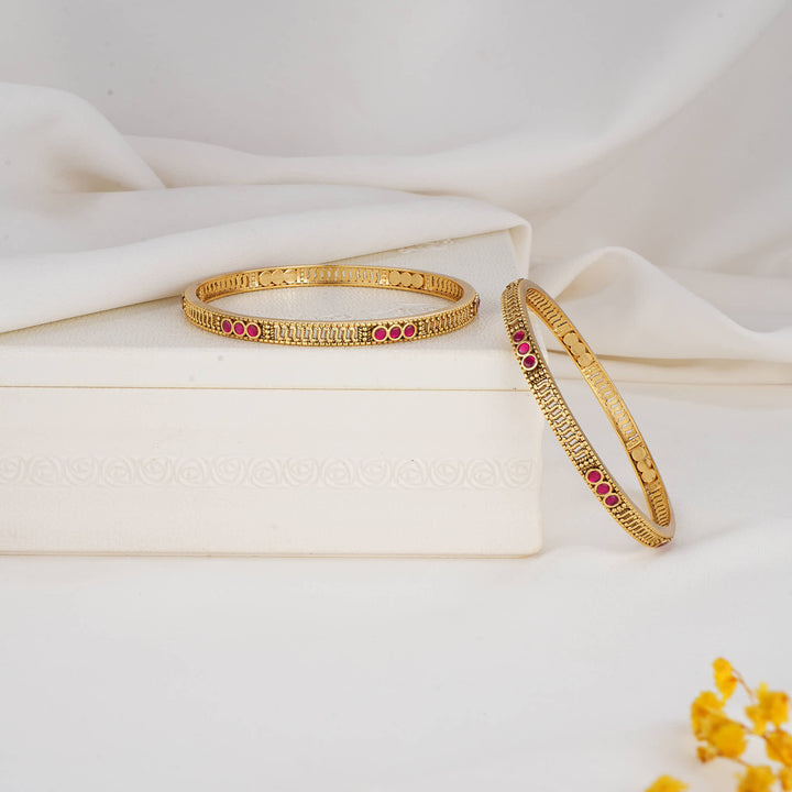 Jhansikha Stone Pair Bangles