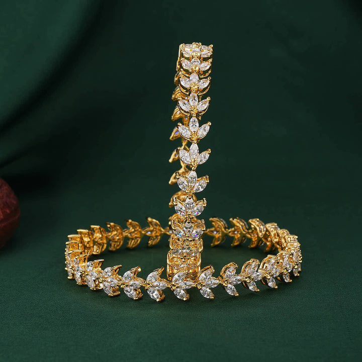 Adorable Diamond Design Pair Bangle