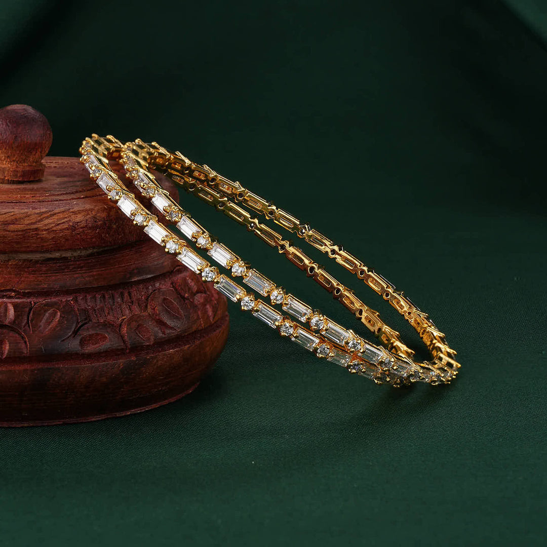 Simple Sparke Diamond Design Bangles