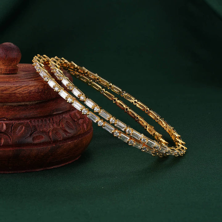 Simple Sparke Diamond Design Bangles