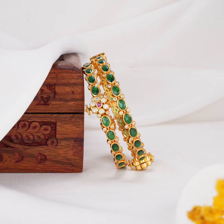 Dazzling Stone Pair Bangles