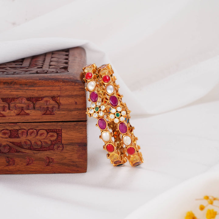 Marvelous Stone Pair Bangles