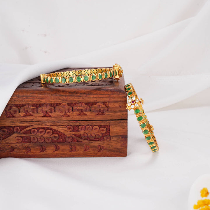Glorious Stone Pair Bangles