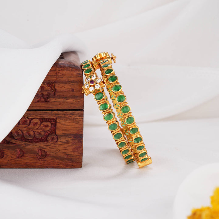 Glorious Stone Pair Bangles