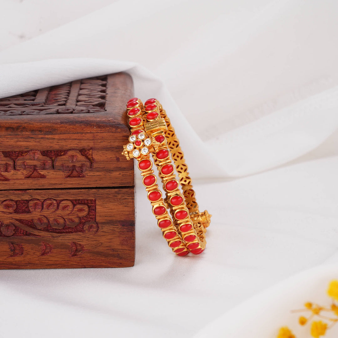 Radiant Glow Stone Pair Bangles
