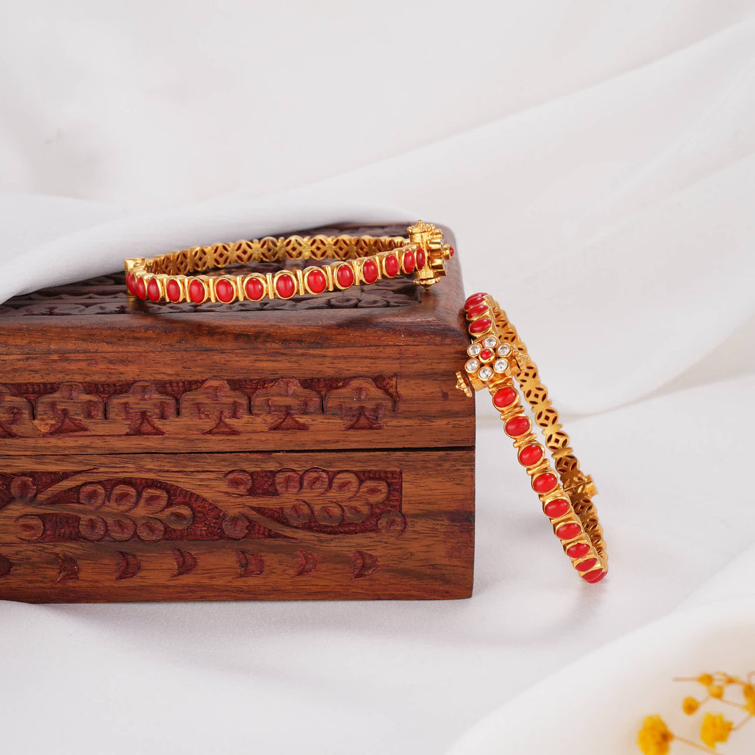 Radiant Glow Stone Pair Bangles