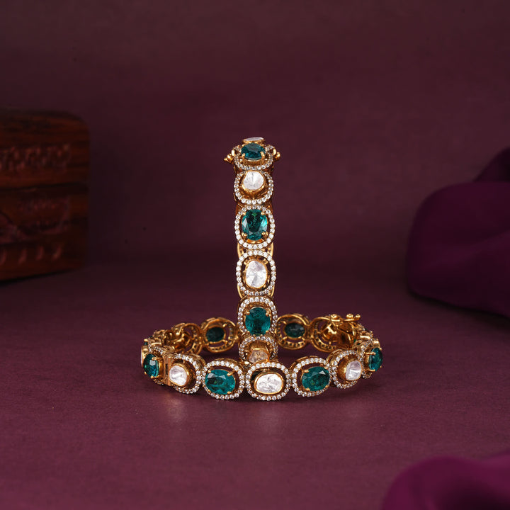Zintha Moissanite Pair Bangles