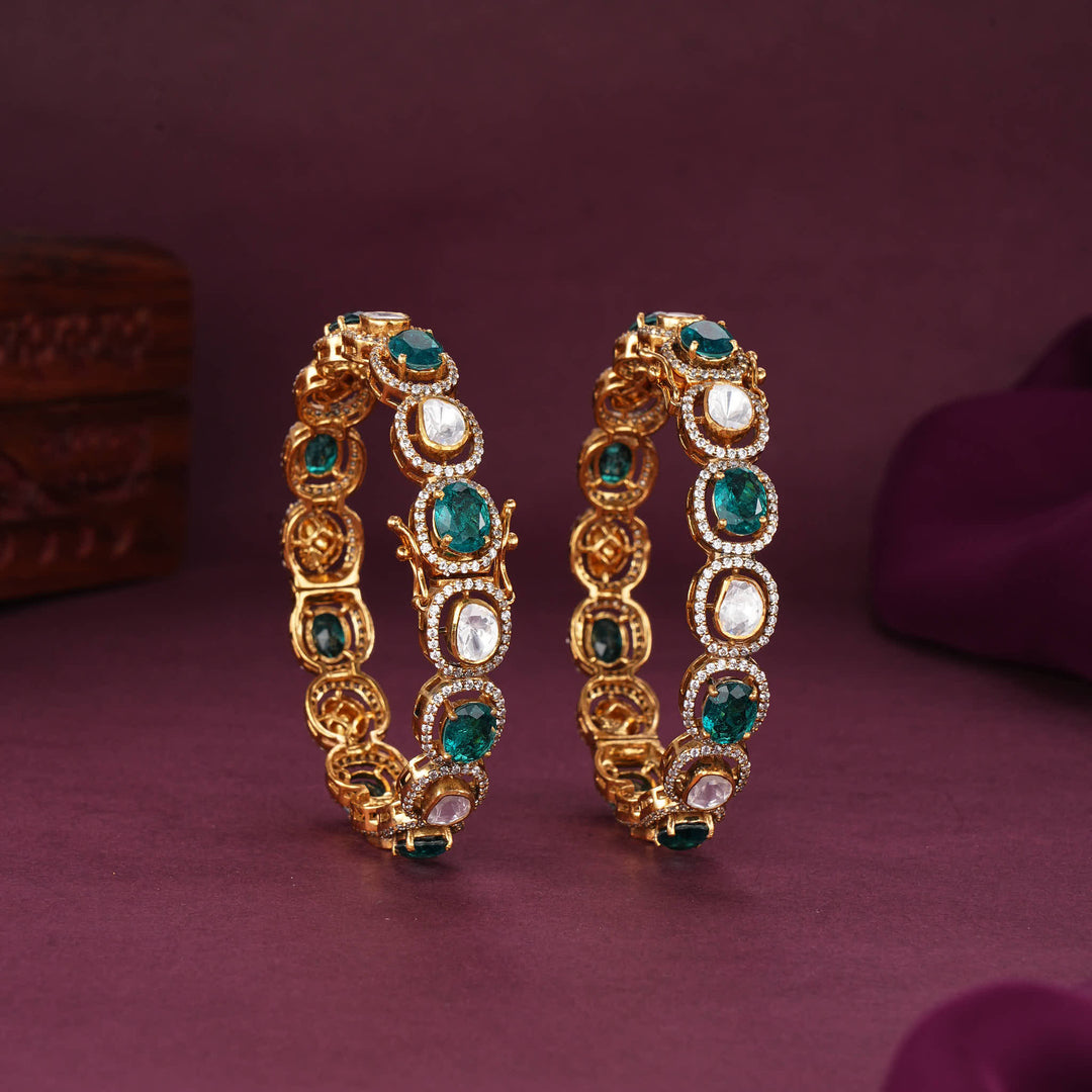 Zintha Moissanite Pair Bangles