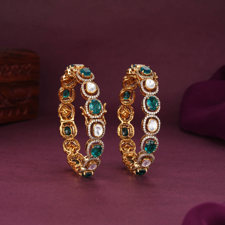 Zintha Moissanite Pair Bangles