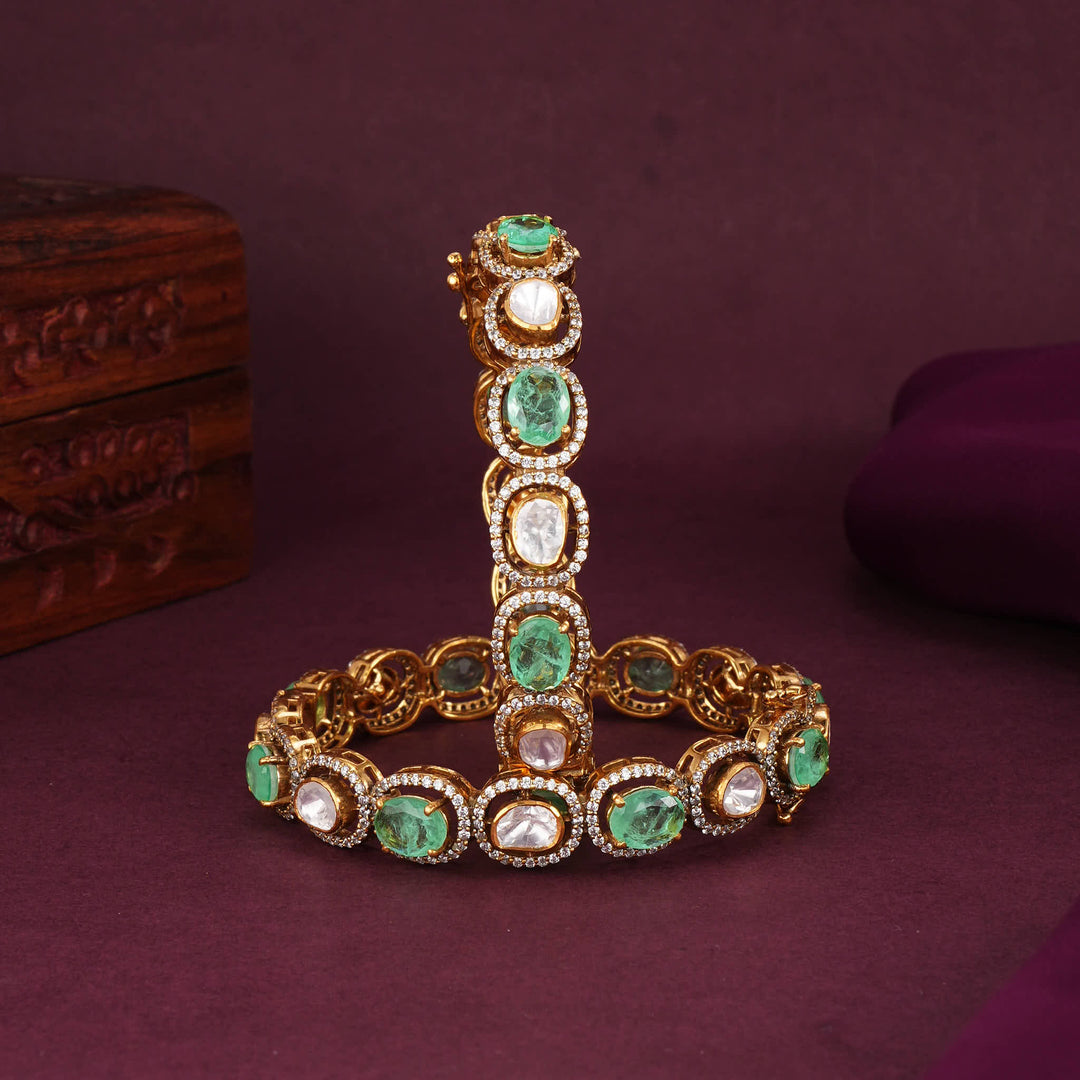 Delicate Moissanite Pair Bangles