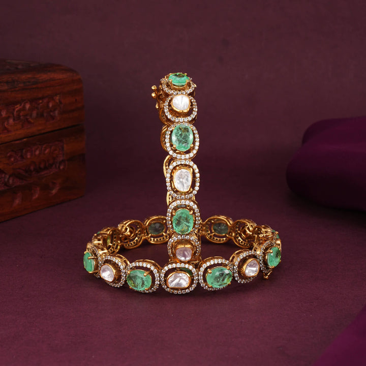 Delicate Moissanite Pair Bangles