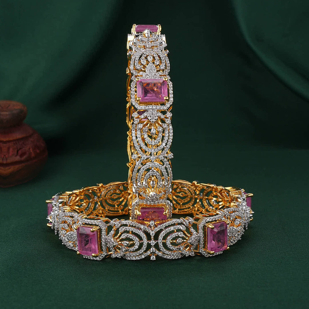 Regal Wear Diamond Design Pair Bangles
