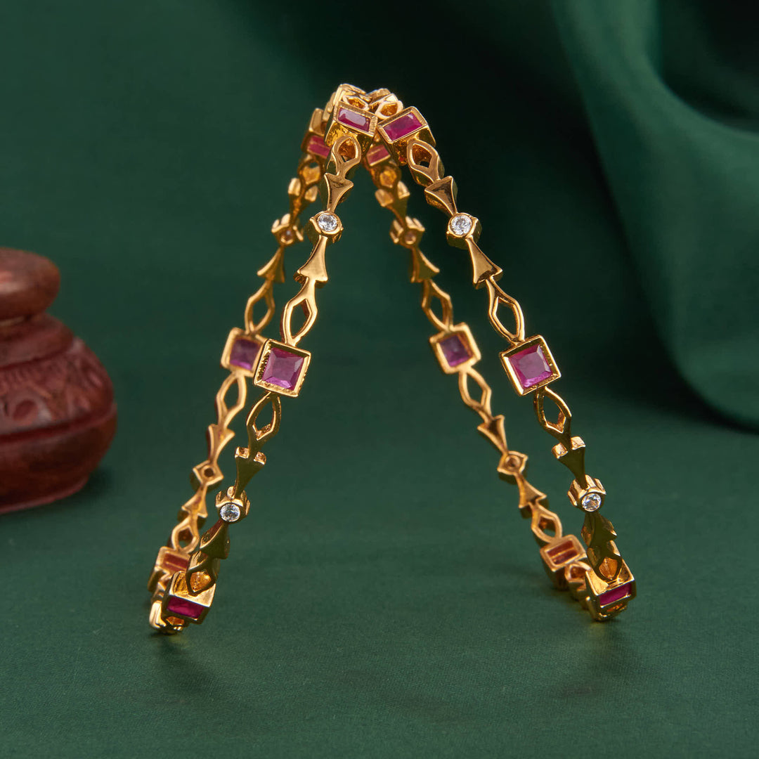 Artful Brilliance Avikam Pair Bangle