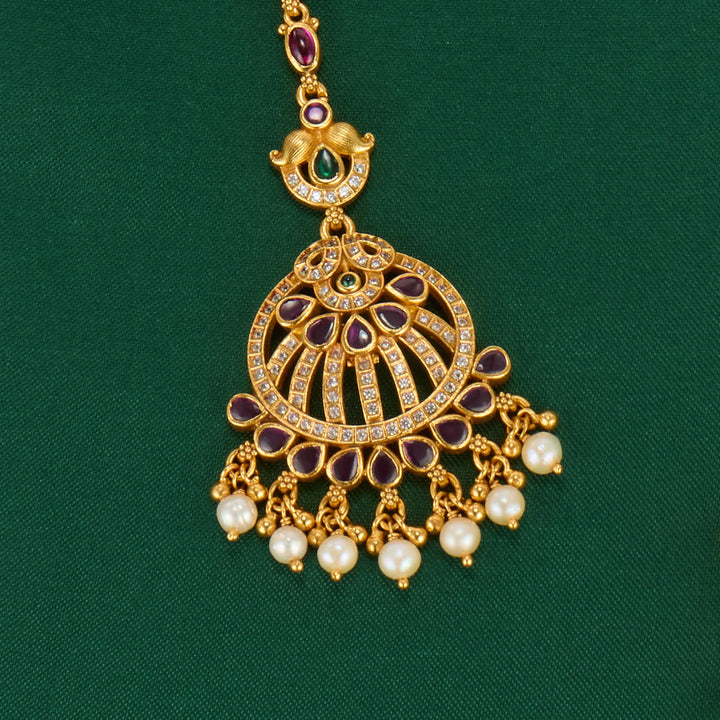 Janani Stone Maangtikka