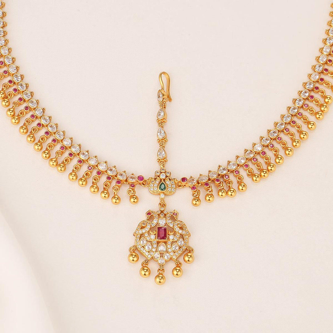 Bridal Look Stone Maangtikka