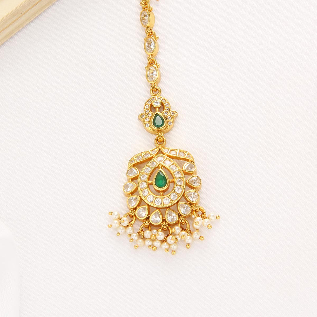 Leelavati Stone Maangtikka