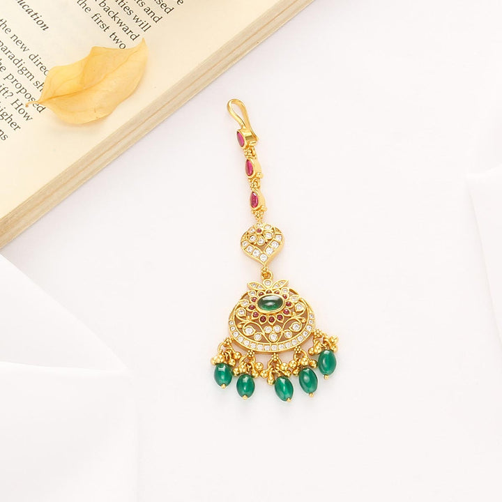 Ziya Stone Maangtikka