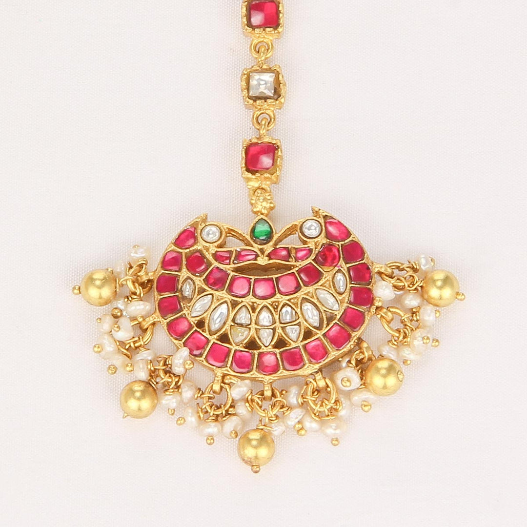 Shinning Kundan Maangtikka