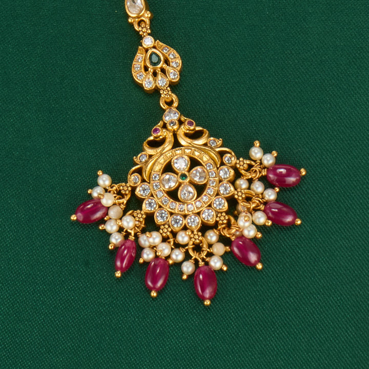 Sharinkha Stone Maangtikka