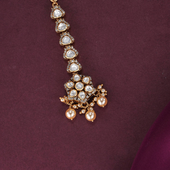 Venitha Moissanite  Maangtikka