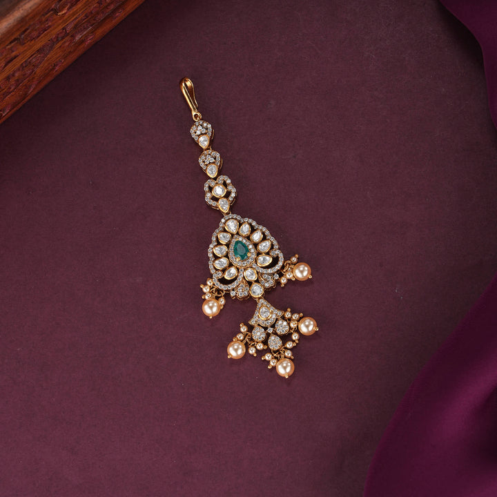 Vinthikaa Moissanite  Maangtikka
