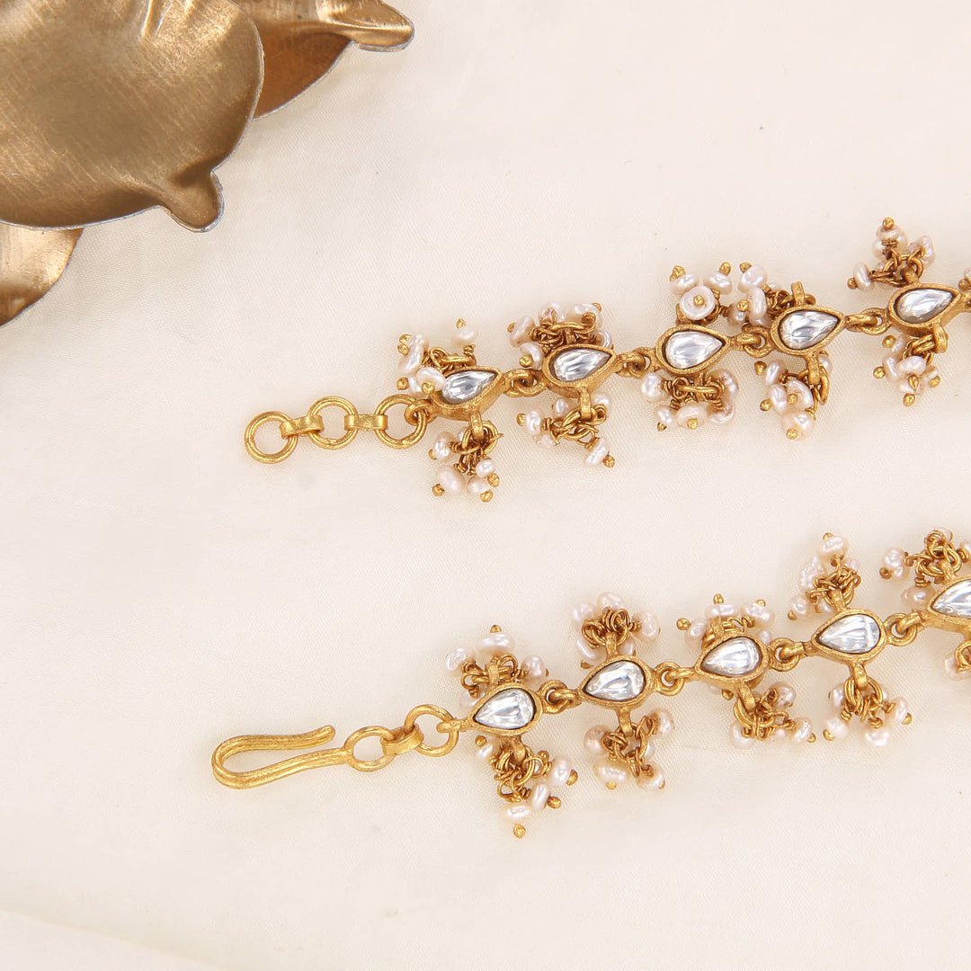 Captivating Wear Kundan Hair Maatal