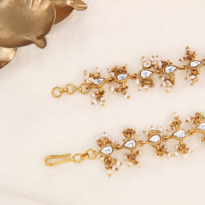 Captivating Wear Kundan Hair Maatal