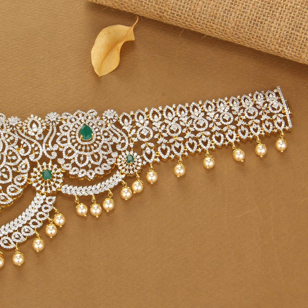 Bridal Diamond Like Oddiyanam