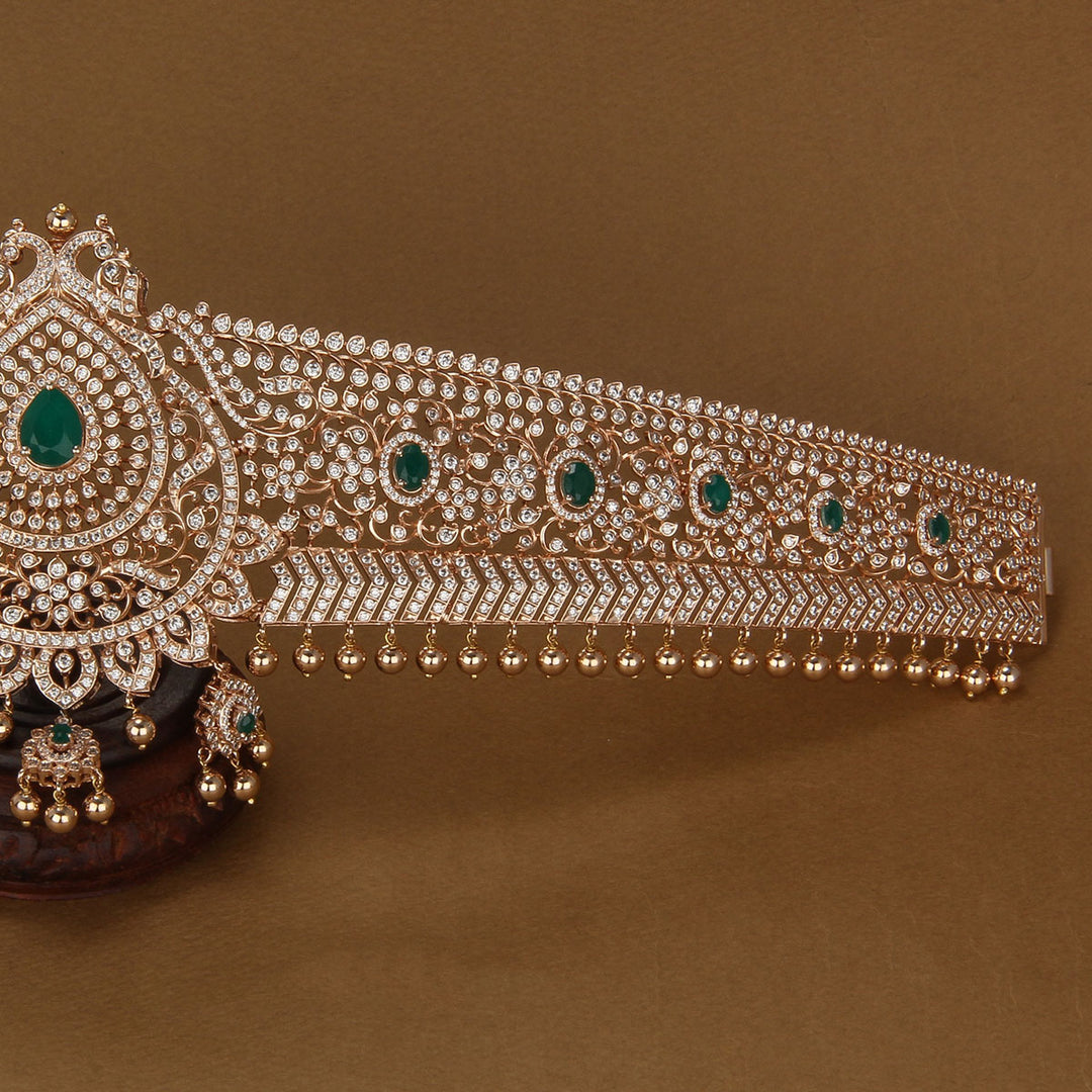 Bridal Spark Diamond Like Oddiyanam