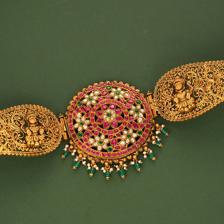 Bridal Kundan Oddiyanam