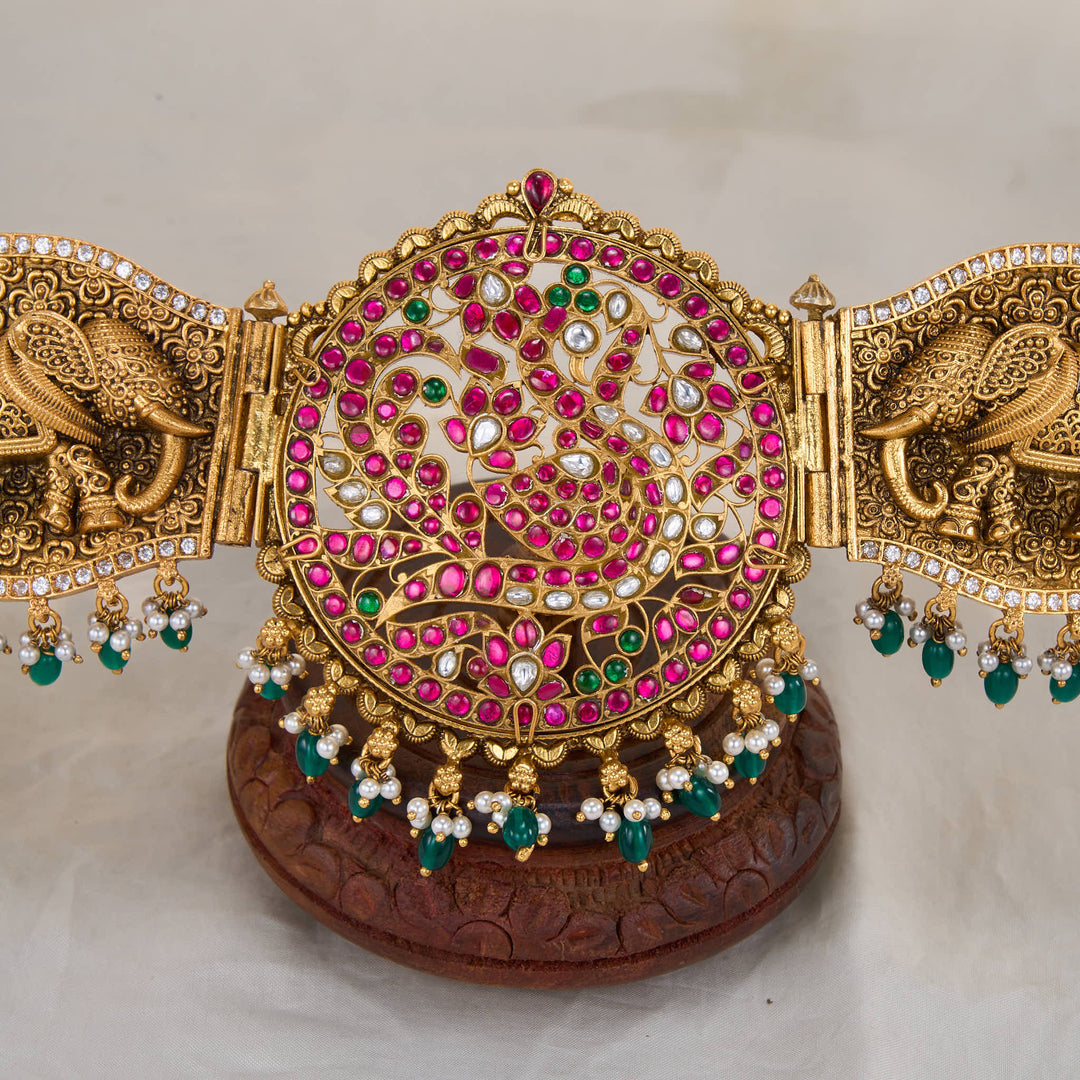 Bridal Kundan Oddiyanam