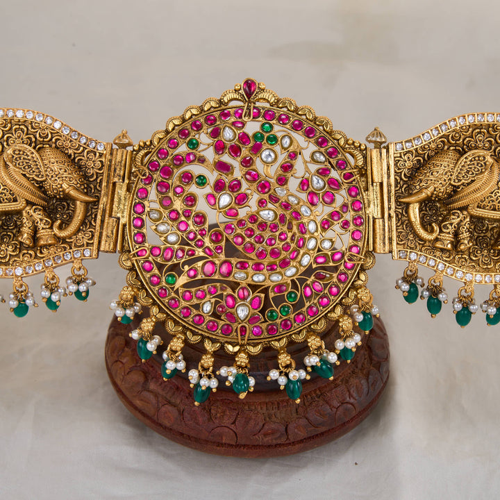Bridal Kundan Oddiyanam