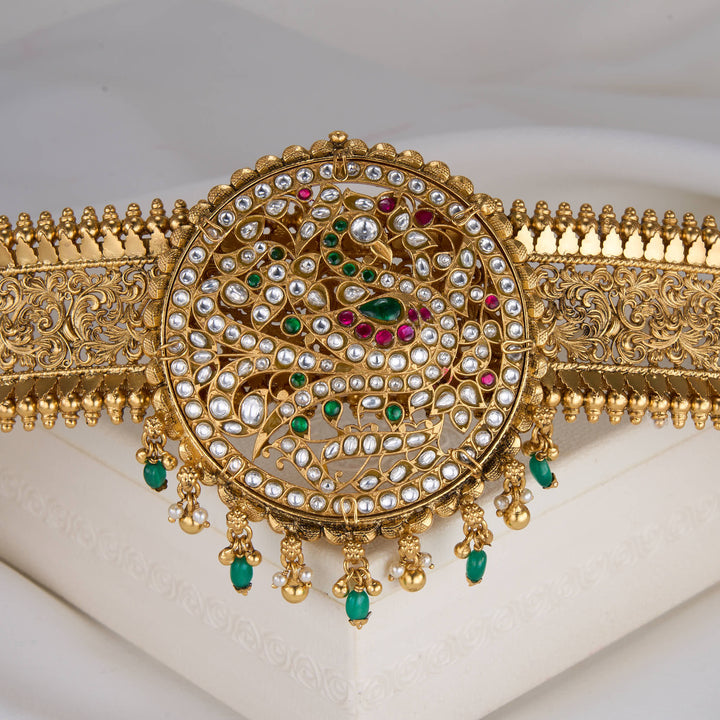 Bridal Kundan Oddiyanam