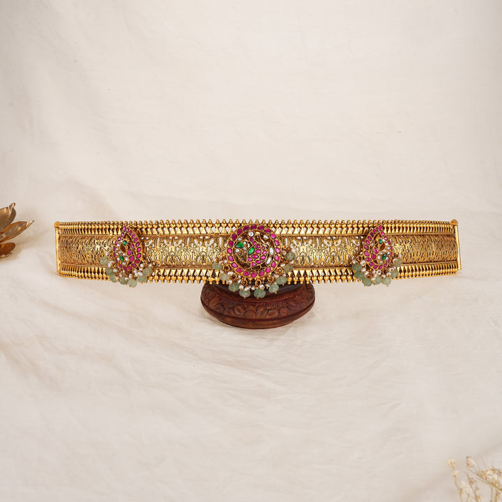 Bridal Kundan Oddiyanam