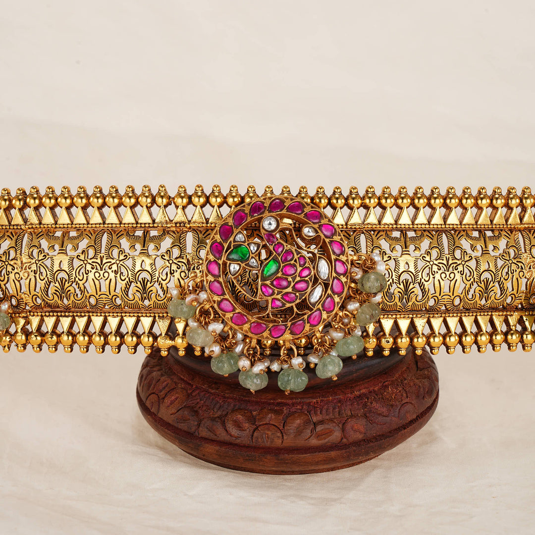 Bridal Kundan Oddiyanam