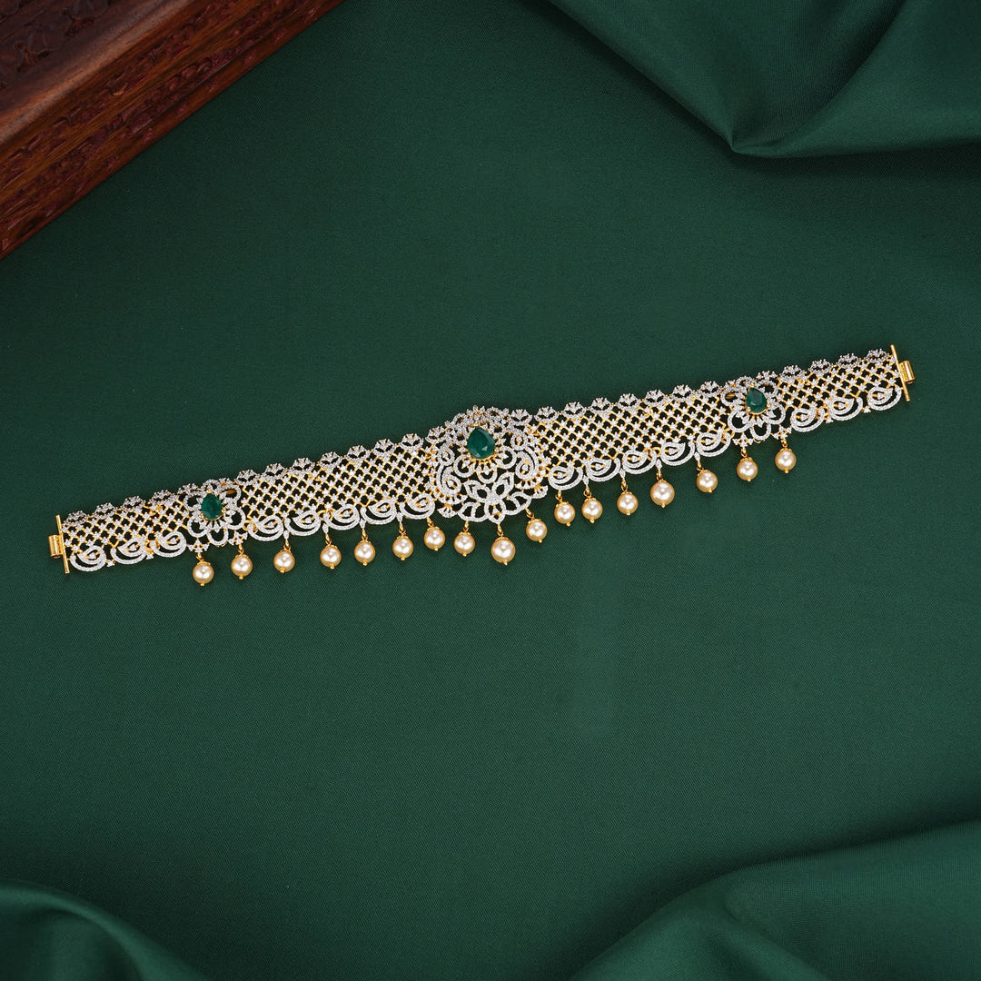 Most Loved Bridal Diamond Like Oddiyanam
