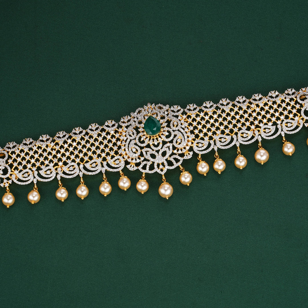 Most Loved Bridal Diamond Like Oddiyanam